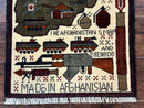 Afghan War Rug, Tanks Helicopters Guns
