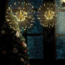 Firework Lights,10 Pack LED Copper Wire Fireworks Lights Fairy Lights Christmas Hanging Dimmable String 8 Modes Waterproof with Remote Control by GreenHaven Gardens