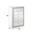 Nysa - Cabinet - Mirrored & Faux Crystals Inlay