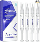 Teeth Whitening Pens Non Sensitive Teeth Whitener Gel with Effective 15% Carbamide Peroxide, 4 Professional Tooth Whitening Gel Pens 2ml/Pen by CozyNest Decor