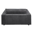 Hilde Chaise - With 2 Pillows - Dark Gray by HouseOfZazla
