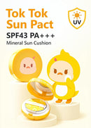 ATOPALM | Tok Tok Facial Sun Pact | Sun Cushion SPF43 PA+++ | Sunscreen Korean | For Dry and Sensitive Skin | Outdoor Sunscreen Compact | Moisturizing Spf Cushion Mineral Cream | Korean Skincare | 15g by TinyTreasures Baby Boutique