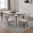 Armless Curved Back Accent Chairs by Unique Piece Furniture