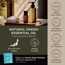 Gya Labs Hinoki Essential Oil for Diffuser & Skin - 0.34 Fl Oz - 100% Pure Natural Hinoki Oil for Hair, Massage, Aromatherapy Spray & Candle Making Scent by CozyNest Decor