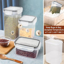 64 PCS Airtight Food Storage Containers With Lids BPA Free,6 Pack With Pouring Spout Cereal Containers Storage for Kitchen Pantry Organization and Storage,Dishwasher safe,Labels Marker by CozyNest Decor