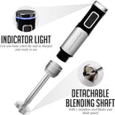 OVENTE Cordless Immersion Hand Blender, Rechargeable Handheld Portable Stick Mixer with 8 Mixing Speed Option, One-Touch Control and Stainless Steel Blades for Smoothies, Shakes or Soups, Black HR981B by TinyTreasures Baby Boutique