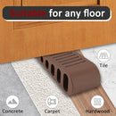 JQK Rubber Door Stopper Wedge, Bronze 2 Pack Soft TPR Premium Door Stops for Bottom of Heavy Duty Door on Tile, Concrete, Carpet, Wooden Floor, DSB61-ORB-P2 by TinyTreasures Baby Boutique