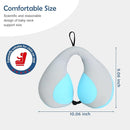 MOOB Kids Travel Pillow for Car Seat Kids U-Shape Travel Neck Pillow Support Children Stroller Pillow Blue by TinyTreasures Baby Boutique