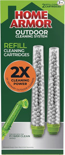 Home Armor Refill Cleaning Cartridge, 2 Pack, For Use with the Power Clean Wand, 2X Cleaning Power of Ordinary Outdoor Cleaners, Single Use Cartridge by CozyNest Decor