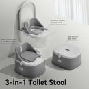 3 in 1 Toddler Potty Training Toilet Seat Potty Seats with Steps Ladder foldable Potty Train Chair Adapter for Toddlers Kids Boys Girls Child Baby Must Haves Step Stool Essentials Portable Stairs by TinyTreasures Baby Boutique