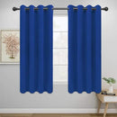 Easy-Going Blackout Curtains for Bedroom, Solid Thermal Insulated Grommet and Noise Reduction Window Drapes, Room Darkening Curtains for Living Room, 2 Panels (52x63 in,Classic Blue) by CozyNest Decor