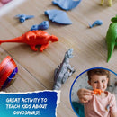 The Eggmazing Egg Decorator The DinoMazing Dinosaur Egg Refill - for The DinoMazing Egg Decorating Spinner by EggMazing - Egg with Mystery Dinosaur and Non-Toxic Slime - 6 Eggs by TinyTreasures Baby Boutique