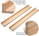 AZSKY Floating Shelves Wall Mounted Set of 2 Natural Wood Picture Shelves Wall Shelves for Bedroom Bathroom Living Room Kitchen Laundry Room Storage & Decoration 24 Inch by CozyNest Decor