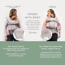 LÍLLÉbaby Complete All Seasons Six-Position 360° Ergonomic Baby and Child Carrier (Cool Coral) by TinyTreasures Baby Boutique