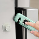 5 Pack Child Proof Refrigerator Lock, QYESWHSR Fridge Locks for Kids with Sticky Adhesive Pads, Child Safety Locks for Doors, RV Refrigerator, Oven Lock Child Safety Baby Cabinet Locks - Green Updated by TinyTreasures Baby Boutique