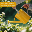 Metal Watering Can, One Gallon Watering Cans Stainless Steel for Outdoor Indoor Garden Plants Watering (Yellow) by GreenHaven Gardens