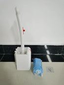 JEHONN Disposable Toilet Bowl Cleaner Wand with Upgraded Clamping System, Wall Mounted Bathroom Scrubber Brush for Bathtub Sink Wash Basin, 16 Refills by CozyNest Decor