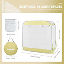 Porayhut Portable Baby Crib Net Safety Mesh Tent,Pop up Infant Mosquito Net, See Through Canopy Netting Cover for Baby&Toddler to Keep Baby from Climbing Out. by TinyTreasures Baby Boutique