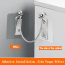 Furniture Anchors 2 Pairs No Drill Heavy Duty Anchors Fridge Lock Adjustable Self-Adhesive Safety Anti Tip Straps for Baby Proofing 220lbs Tension Earthquake Resistant Metal Straps Prevent Falling by TinyTreasures Baby Boutique