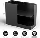 Tall Metal Cube Planter for Outdoor Plants 36" L x 12" W x 26" H, Heavy Duty Steel Large Planter Box with Removable Insert Shelf, Modern Décor for Tall Plants, Trees, Flowers (Black) by GreenHaven Gardens