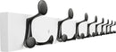 SKOLOO 43-Inch White Wood Coat Rack Wall Mount with 8 Triple Hooks - Ideal for Family Entrances, Classrooms, and Pet Supplies Storage - Perfect Coat Hooks for Wall by CozyNest Decor