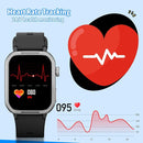 Smart Watch for Kids No Phone Needed, Tempered Glass Fitness Tracker Boy Teens with 19 Sport Modes, Pedometer, Sleep Monitor, Kids Watch Birthday Gifts Toy Gift for Girls Boys 6-16 (Black) by TinyTreasures Baby Boutique