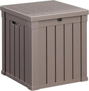 40 Gallon Resin Deck Box, Lockable Patio Outdoor Storage Box for Furniture, Garden Tools and Tools Storage, Waterproof Outside Storage Boxes - Grey by GreenHaven Gardens