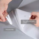 HIDBEA Frosted Window Privacy Film Non-Adhesive, Reusable Window Glass Films Heat Control Self Static Cling Removable Window Stickers for Home Office Living Room (White Frosted, 35.4 Inch x 6.5 Feet) by CozyNest Decor