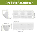 Self-Watering Vertical Wall Planter, 36 Pots Wall Mounted Garden for Indoor/Outdoor, Stackable Planter, Includes Panels, for Herbs, Flowers & Vegetables (White) by CozyNest Decor