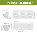 Self-Watering Wall-Mounted Vertical Planter, 36 Pots Wall Planter Indoor Vertical Living Green PlantWall Easy Installation 45''x39'' x5'' (White, 45X39 Inch 36Pcs) by GreenHaven Gardens