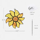 BOXCASA Farmhouse Summer Sunflower Stained Glass Window Hangings,Sunflower Lover Gifts for Women,Best Thank You Teacher Gift,Handmade Sunflower Art Decorations Gift for Mom Grandma Nana Aunt by GreenHaven Gardens