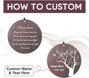 Personalized Wind Chimes, Sympathy Wind Chime Life Tree, Memorial Gifts Wind Chimes, in Loving Memory for Loss of Loved Dad/Mom, Commemorative Bereavement Condolences Gifts for Funeral by CozyNest Decor