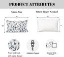 YOUR SMILE Classical Embroidery Jacquard Purple Square Decorative Throw Pillow Case Cushion Cover,12x20 inch by CozyNest Decor