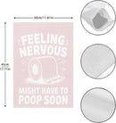 Nervous Might Have To Poop Soon Funny Saying Garden Flag for Outside 12x18 Double Sided Funny Yard Decor for Outside by GreenHaven Gardens