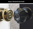 Enjoy Cover - 2 Pack Silicone Door knob Grips Maximum Grip Nonslip Arthritis & Senior Living Aids Grippy Easy Open Fits All Door Knob Universal Size Decorative (Black) by TinyTreasures Baby Boutique