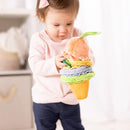 Melissa & Doug Ice Cream Take-Along Clip-On Infant Toy with Sound and Vibration by TinyTreasures Baby Boutique