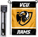 Virginia Commonwealth Rams Garden Flag with Stand Holder by GreenHaven Gardens