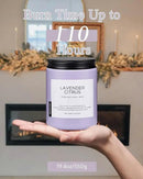 M&SENSE Lavender Citrus Candles, 19.4oz 110H Burn Time Large Natural Soy Candles for Home Scented, Stress Relief Aromatherapy Gifts for Mom Friends Teacher & Spa, Bath, Yoga by CozyNest Decor
