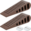 JQK Rubber Door Stopper Wedge, Bronze 2 Pack Soft TPR Premium Door Stops for Bottom of Heavy Duty Door on Tile, Concrete, Carpet, Wooden Floor, DSB61-ORB-P2 by TinyTreasures Baby Boutique