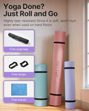 YOTTOY Large Yoga Mat (75 * 52 * 1/2inch),Extra Wide TPE Exercise Mat,Non-Slip Workout Mat for Pilates, Fitness, Barefoot, Home Gym Studio with Strap and Towel by TinyTreasures Baby Boutique