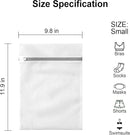 3 Pack Small Mesh Laundry Bags by MDSXO- Small Durable Lingerie Delicates Bag for Washing Machine for Socks, Bra, Mask,Baby Clothes 10 * 12 inch [3 Pack] by TinyTreasures Baby Boutique