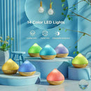 500ML Essential Oil Diffuser: Aroma Diffuser with Remote Control for Hotel Spa Yoga Room - Humidifier with 14 Colors LED Night Light for Bedroom Home Relaxation-Light Brown by CozyNest Decor