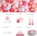 GOGOSO Ball Pits Balls for Toddlers Pack of 50 100 200 Plastics Shape Ball Non-Phthalate Non-BPA Non-Toxic 2.2-Inch Crush Proof Play Balls by TinyTreasures Baby Boutique