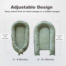 Infant Lounger, Baby Nest Cover for Baby Girls & Boys, Newborn Essentials for Baby 0-18+ Months, 100% Cotton Breathable (Sage Green, Corduroy) by TinyTreasures Baby Boutique