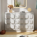 Anbuy White Baby Dresser for Bedroom, Dresser for Baby with 6 Drawers, Storage and Organization Unit with Square Handles, for Nursery, Kids by TinyTreasures Baby Boutique