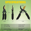 Yesker Pruning Shears for Gardening 8.5" Professional Bypass Garden Scissors Yard Clippers with Sharp SK5 Steel Blade Heavy Duty Hand Pruners for Branch Flower Plant Trimming Cutting Gardening Tools by GreenHaven Gardens