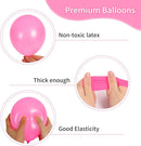RUBFAC 129pcs Pink Balloons Different Sizes 18 12 10 5 Inches for Garland Arch, Pink Balloons for Valentine's Day Birthday Baby Shower Gender Reveal Wedding Party Decoration by TinyTreasures Baby Boutique