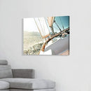 ARTISTIC PATH Nautical Picture Canvas Wall Art: Sailboat Artwork Seascape Print on Canvas for Office Bedrooms (36" W x 24" H,Multi-Sized) by CozyNest Decor