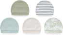 Baby Hat and Mittens Set Cotton Newborn Baby Hats Caps for Boys and Girls, 0-6 Months by TinyTreasures Baby Boutique