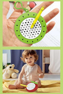 1PCS Pear Magnetic Drawing Board for Kids & Toddlers with Beads and Magnet Stylus Pen - Magnetic Travel Toy for Airplane & Car Ride Activities for Kids by TinyTreasures Baby Boutique
